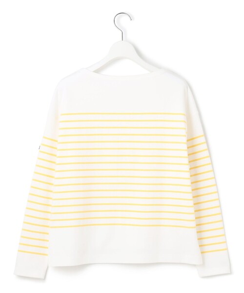23区 L(ニジュウサンクオオキイサイズ)の「【洗える】Armor-lux スムース パネルボーダー カットソー(Tシャツ/カットソー・レディース・ベージュ系2/ライトイエロー系1/パイングリーン系1/レッド系1・44/46)」の21枚目の写真