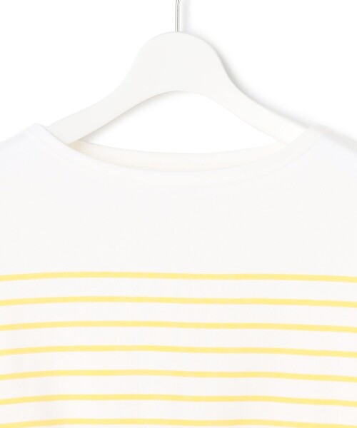 23区 L(ニジュウサンクオオキイサイズ)の「【洗える】Armor-lux スムース パネルボーダー カットソー(Tシャツ/カットソー・レディース・ベージュ系2/ライトイエロー系1/パイングリーン系1/レッド系1・44/46)」の22枚目の写真