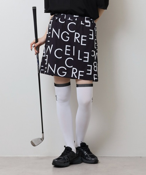 CECIL McBEE(セシルマクビー)の「グラフィックスカート(スカート・レディース・ブラック/ベージュ・2(M)/1(S))」の1枚目の写真
