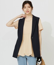 【UVカット・接触冷感・吸水速乾】スマートビューティストレッチ ジレ