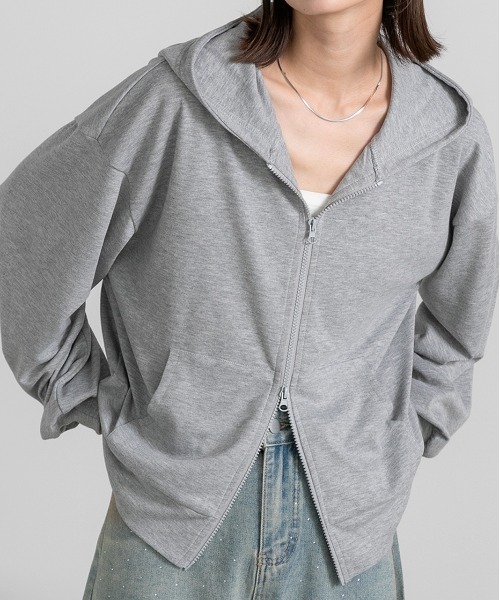 【期間限定値下げ】ADERERROR グレー ダブルジップパーカー 期間限定値下げ】ADERERROR グレー ダブルジップパーカー Ader Error