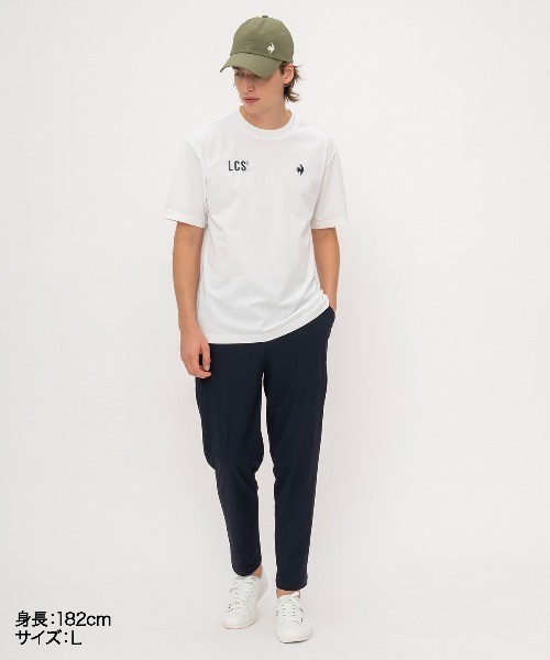 le coq sportif(ルコックスポルティフ)の「ヘランカサンスクリーン半袖Tシャツ(Tシャツ/カットソー・メンズ・ネイビー/ホワイト/ブルー・M/L/XL/XXL/S)」の6枚目の写真