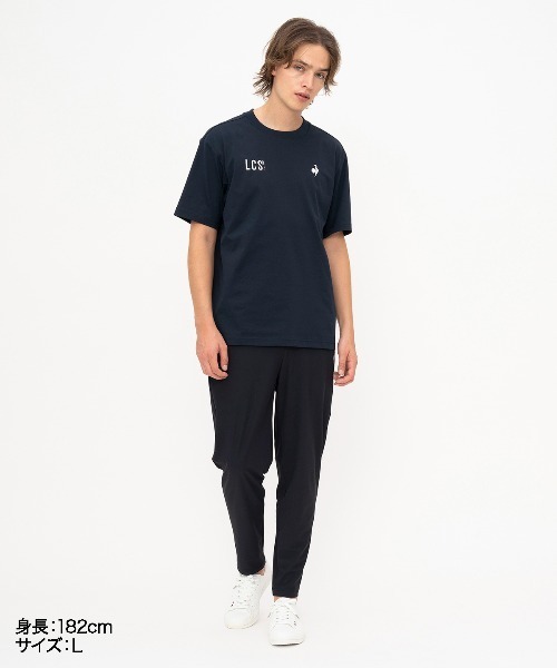 le coq sportif(ルコックスポルティフ)の「ヘランカサンスクリーン半袖Tシャツ(Tシャツ/カットソー・メンズ・ネイビー/ホワイト/ブルー・M/L/XL/XXL/S)」の14枚目の写真