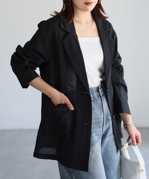 ★SALE picone シアーシャツジャケット ☆SALE picone シアーシャツジャケット Chico（チコ）の「【新色