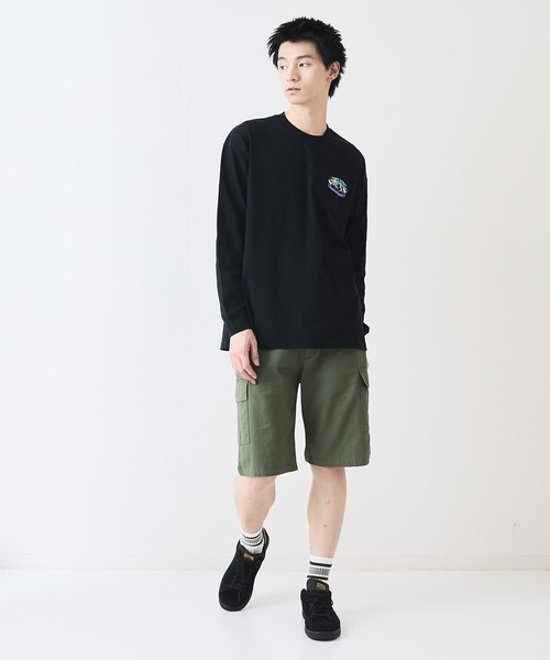 ragged mountain(ラギットマウンテン)の「【RAGGED MOUNTAIN/ラギットマウンテン】ワンポイントロゴプリントロンT(Tシャツ/カットソー・メンズ・グレイッシュブルー/ベージュ/ホワイト/ブラック・X-LARGE/LARGE/MEDIUM)」の12枚目の写真