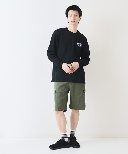 ragged mountain(ラギットマウンテン)の「【RAGGED MOUNTAIN/ラギットマウンテン】ワンポイントロゴプリントロンT(Tシャツ/カットソー・メンズ・グレイッシュブルー/ベージュ/ホワイト/ブラック・X-LARGE/LARGE/MEDIUM)」の13枚目の写真