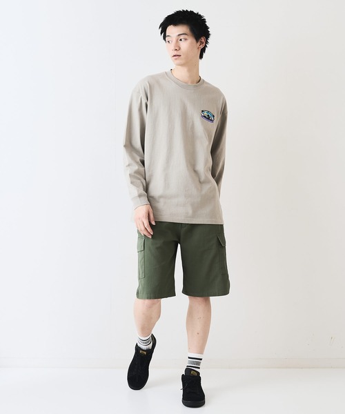 ragged mountain(ラギットマウンテン)の「【RAGGED MOUNTAIN/ラギットマウンテン】ワンポイントロゴプリントロンT(Tシャツ/カットソー・メンズ・グレイッシュブルー/ベージュ/ホワイト/ブラック・X-LARGE/LARGE/MEDIUM)」の16枚目の写真