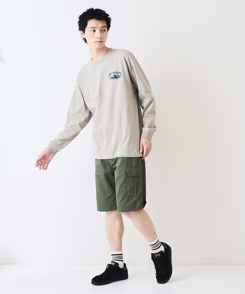 ragged mountain(ラギットマウンテン)の「【RAGGED MOUNTAIN/ラギットマウンテン】ワンポイントロゴプリントロンT(Tシャツ/カットソー・メンズ・グレイッシュブルー/ベージュ/ホワイト/ブラック・X-LARGE/LARGE/MEDIUM)」の17枚目の写真