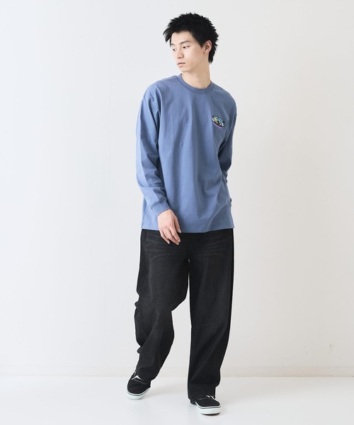 ragged mountain(ラギットマウンテン)の「【RAGGED MOUNTAIN/ラギットマウンテン】ワンポイントロゴプリントロンT(Tシャツ/カットソー・メンズ・グレイッシュブルー/ベージュ/ホワイト/ブラック・X-LARGE/LARGE/MEDIUM)」の20枚目の写真