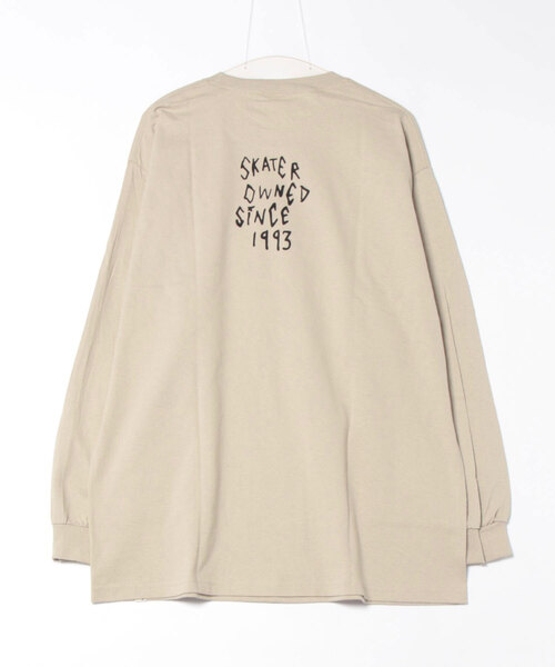 TOY　MACHINE（トイ　マシーン）の「TM PEACE LONG TEE（Tシャツ/カットソー・メンズ・ホワイト/サンドベージュ・M/L/XL）」の13枚目の写真