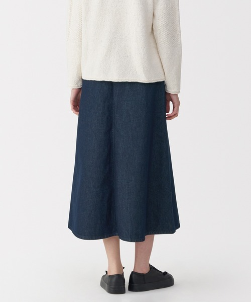 MUJI Labo〕婦人 和紙混デニムスカート（デニムスカート）｜MUJI
