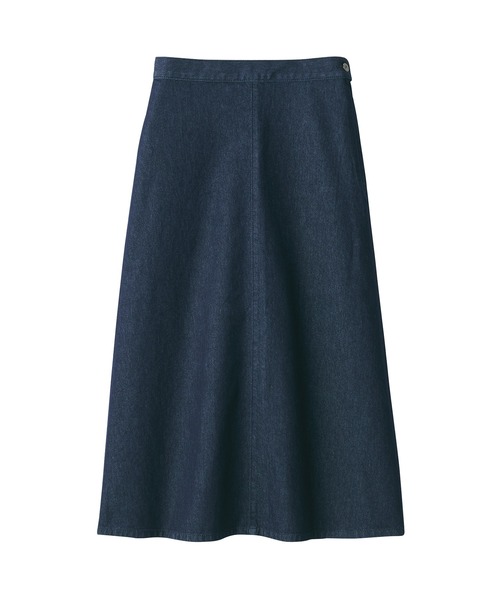 MUJI Labo(ムジラボ)の「〔MUJI Labo〕婦人 和紙混デニムスカート(デニムスカート・レディース・ダークネイビー・24inch/25inch/26inch/27inch)」の9枚目の写真