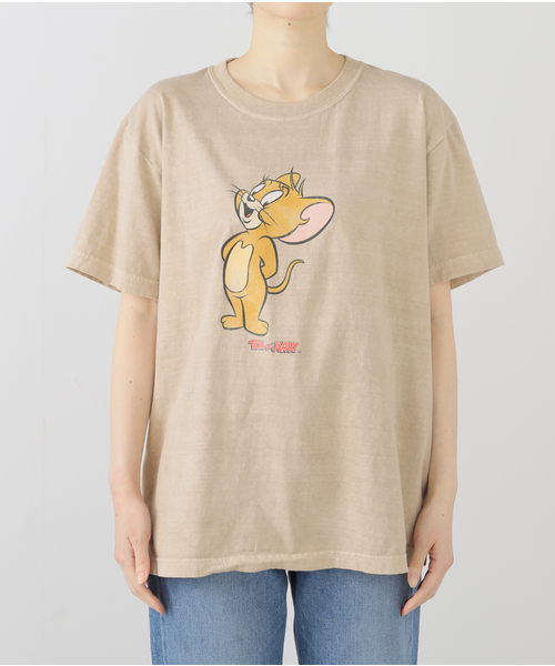 plage(プラージュ)の「《博多店・WEB限定》TOM and JERRY Tシャツ(Tシャツ/カットソー・レディース・ベージュ/チャコールグレー・FREE)」の14枚目の写真