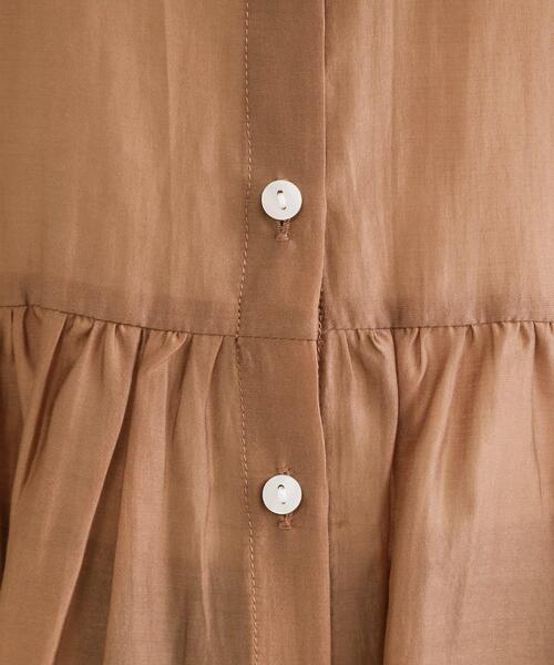 OPAQUE.CLIP(オペークドットクリップ)の「シアーペプラムブラウス【洗濯機洗い可】(シャツ/ブラウス・レディース・ナチュラル/キャメル/ブルー系その他・38/40/42)」の22枚目の写真