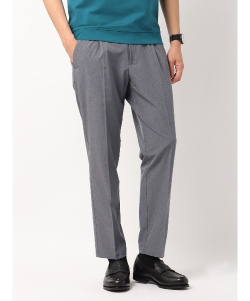 SUIT SQUARE（スーツスクエア）の「PERFORMANCE PANTS タックテーパードパンツ ウォッシャブル ストレッチ 裾上げ済み（スラックス・メンズ・ブラウン系/グレー系/ベージュ系/ブルー系/ブラック系・LL(85cm)/L(82cm)/M(79cm)/S(76cm)/3L(88cm)）」の3枚目の写真