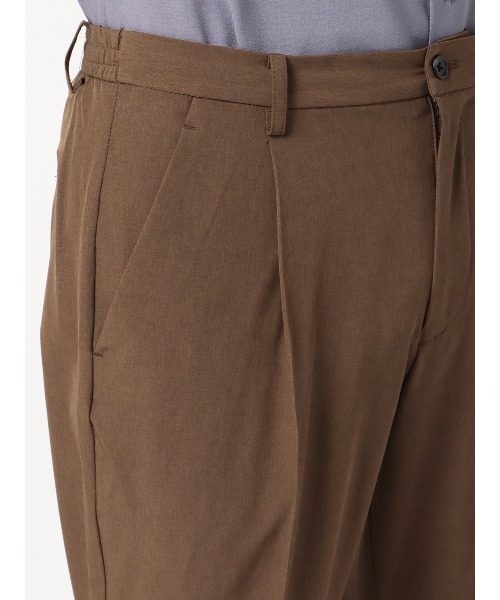 SUIT SQUARE（スーツスクエア）の「PERFORMANCE PANTS タックテーパードパンツ ウォッシャブル ストレッチ 裾上げ済み（スラックス・メンズ・ブラウン系/グレー系/ベージュ系/ブルー系/ブラック系・LL(85cm)/L(82cm)/M(79cm)/S(76cm)/3L(88cm)）」の13枚目の写真