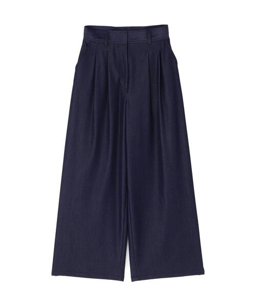 N.(N. Natural Beauty Basic)(エヌエヌナチュラルビューティーベーシック)の「【PS/低身長サイズ】デニムライクワイドタックパンツ(その他パンツ・レディース・ネイビー/ブルー・SMALL/MEDIUM/P/S)」の12枚目の写真