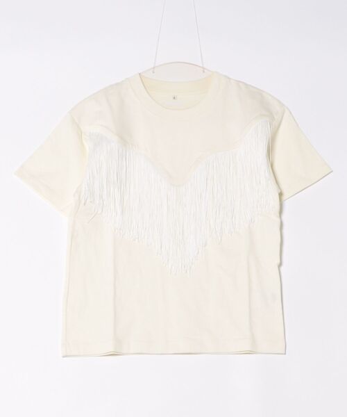 Wrangler（ラングラー）の「Wrangler/ラングラー フリンジTシャツ /カジュアルTシャツ/半袖Tシャツ/半袖トップス（Tシャツ/カットソー・レディース・ホワイト/ブラック・LARGE/SMALL）」の16枚目の写真