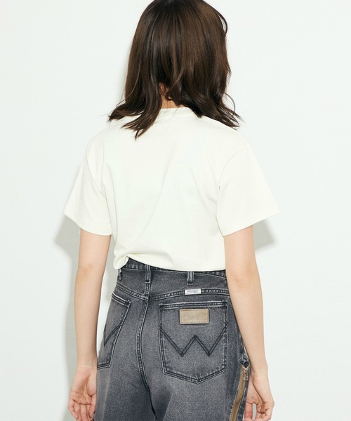 Wrangler（ラングラー）の「Wrangler/ラングラー フリンジTシャツ /カジュアルTシャツ/半袖Tシャツ/半袖トップス（Tシャツ/カットソー・レディース・ホワイト/ブラック・LARGE/SMALL）」の12枚目の写真