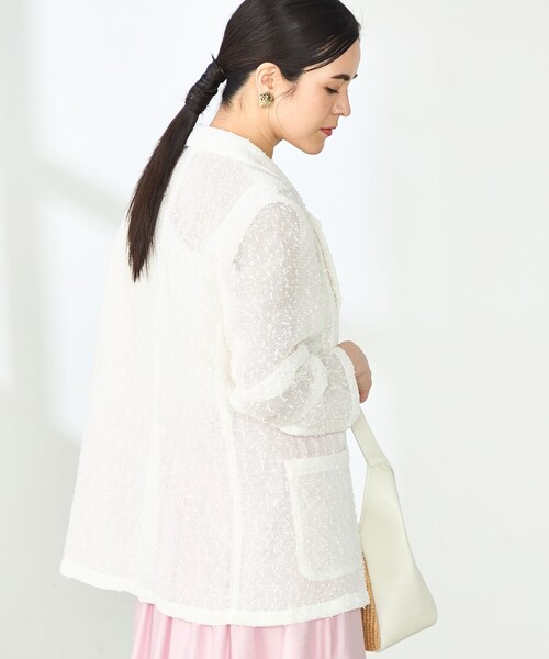 NOLLEY’S Sophi（ノーリーズソフィ）の「フラッグカラミテーラードジャケット（テーラードジャケット・レディース・ブラック/ホワイト・36/38）」の9枚目の写真