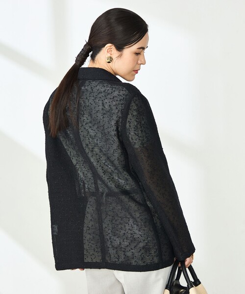 NOLLEY’S Sophi（ノーリーズソフィ）の「フラッグカラミテーラードジャケット（テーラードジャケット・レディース・ブラック/ホワイト・36/38）」の21枚目の写真