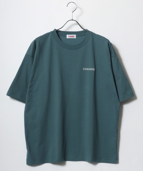 CONVERSE（コンバース）の「CONVERSE/コンバース COOL MAX 吸水速乾 ワンポイント サガラ刺繍 半袖Tシャツ レディース メンズ（Tシャツ/カットソー・メンズ・オートミール/ベージュ/ネイビー/ブルー系その他/ホワイト/ホワイト系その他/ベージュ系その他/ピンク/ブラック系その他/ブルー/ブラック/ブルーグリーン・M/L/LL）」の19枚目の写真