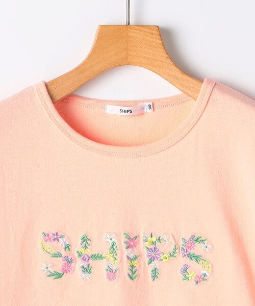 SHIPS(シップス)の「SHIPS KIDS:140~150cm / ガーリー 刺繍 ロゴ Tシャツ(Tシャツ/カットソー・キッズ・オフホワイト/オレンジ/ラベンダー・140/150)」の5枚目の写真