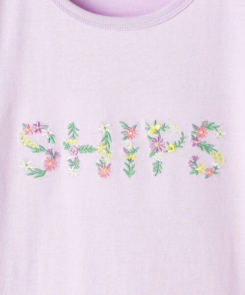 SHIPS(シップス)の「SHIPS KIDS:140~150cm / ガーリー 刺繍 ロゴ Tシャツ(Tシャツ/カットソー・キッズ・オフホワイト/オレンジ/ラベンダー・140/150)」の10枚目の写真