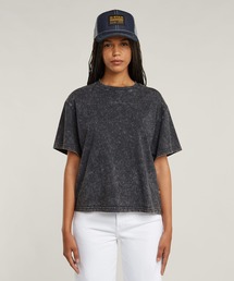 WASHED G-SCRIPT T-SHIRT/ヴィンテージライクブランドロゴTシャツ