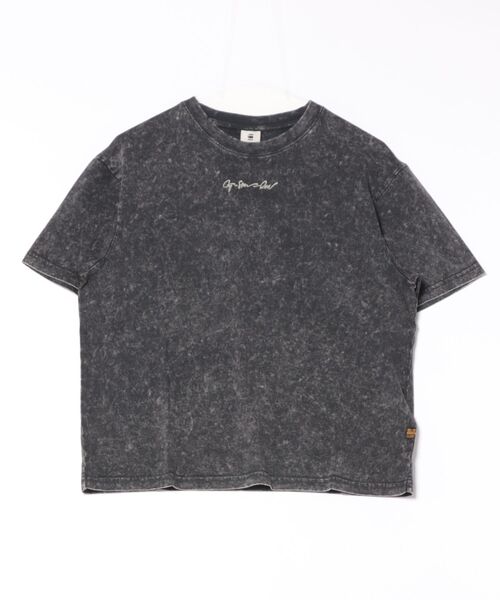 G-STAR(ジースター)の「WASHED G-SCRIPT T-SHIRT/ヴィンテージライクブランドロゴTシャツ(Tシャツ/カットソー・レディース・ブラック系その他/ブルー系その他・SMALL/MEDIUM/X-SMALL)」の14枚目の写真