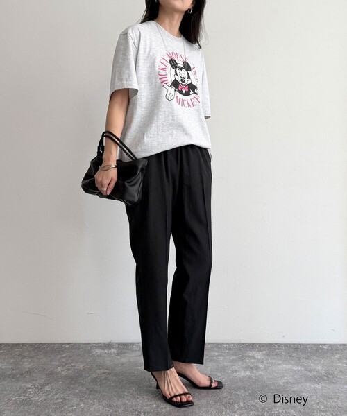 fredy emue（フレディエミュ）の「【GOOD ROCK SPEED/グッドロックスピード】Disney Mickey 半袖Tシャツ（Tシャツ/カットソー・レディース・オフホワイト/チャコールグレー/ライトグレー・38）」の4枚目の写真