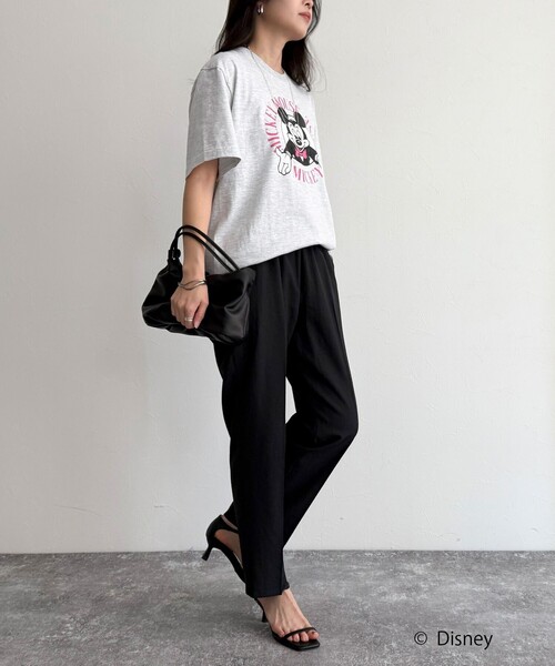 fredy emue（フレディエミュ）の「【GOOD ROCK SPEED/グッドロックスピード】Disney Mickey 半袖Tシャツ（Tシャツ/カットソー・レディース・オフホワイト/チャコールグレー/ライトグレー・38）」の5枚目の写真