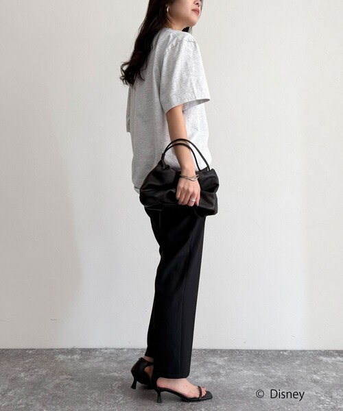 fredy emue（フレディエミュ）の「【GOOD ROCK SPEED/グッドロックスピード】Disney Mickey 半袖Tシャツ（Tシャツ/カットソー・レディース・オフホワイト/チャコールグレー/ライトグレー・38）」の6枚目の写真