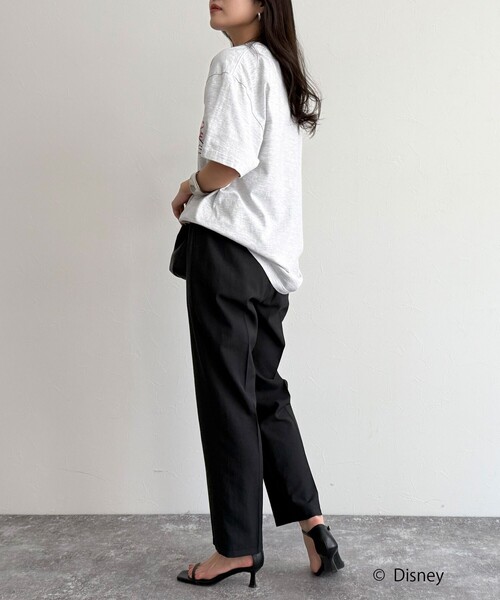 fredy emue（フレディエミュ）の「【GOOD ROCK SPEED/グッドロックスピード】Disney Mickey 半袖Tシャツ（Tシャツ/カットソー・レディース・オフホワイト/チャコールグレー/ライトグレー・38）」の7枚目の写真