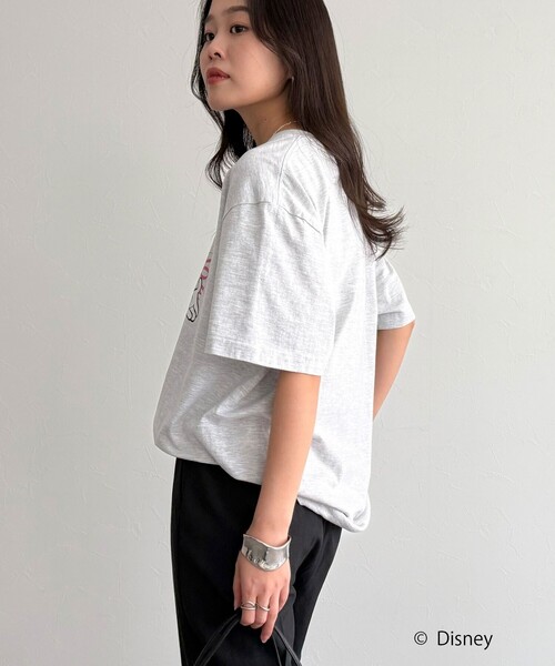 fredy emue（フレディエミュ）の「【GOOD ROCK SPEED/グッドロックスピード】Disney Mickey 半袖Tシャツ（Tシャツ/カットソー・レディース・オフホワイト/チャコールグレー/ライトグレー・38）」の14枚目の写真