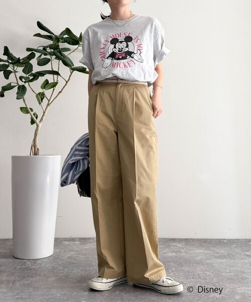 fredy emue（フレディエミュ）の「【GOOD ROCK SPEED/グッドロックスピード】Disney Mickey 半袖Tシャツ（Tシャツ/カットソー・レディース・オフホワイト/チャコールグレー/ライトグレー・38）」の15枚目の写真