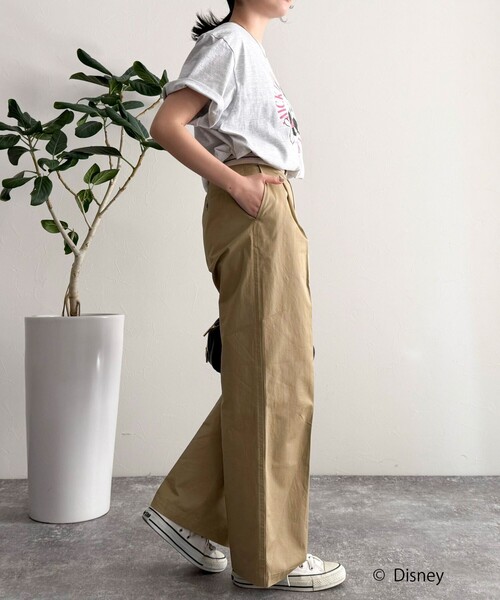 fredy emue（フレディエミュ）の「【GOOD ROCK SPEED/グッドロックスピード】Disney Mickey 半袖Tシャツ（Tシャツ/カットソー・レディース・オフホワイト/チャコールグレー/ライトグレー・38）」の18枚目の写真