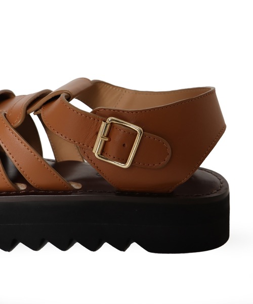 CORSO ROMA,9(コルソローマ)の「CORSO ROMA,9 / gurkha sandals(グルカサンダル Art.Z/613)(サンダル・レディース・ブラウン/ブラック・37/36)」の16枚目の写真