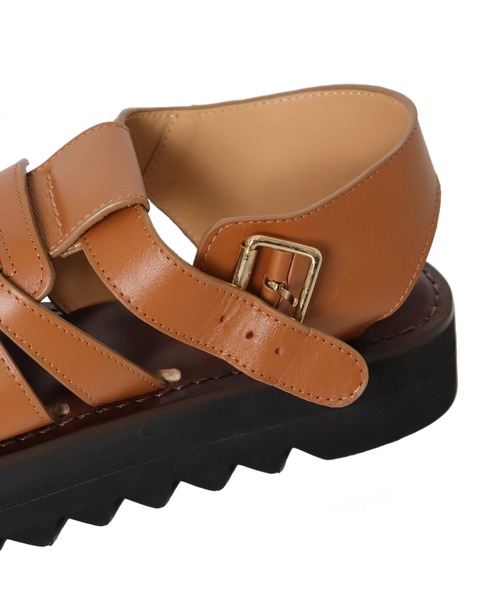 CORSO ROMA,9(コルソローマ)の「CORSO ROMA,9 / gurkha sandals(グルカサンダル Art.Z/613)(サンダル・レディース・ブラウン/ブラック・37/36)」の14枚目の写真