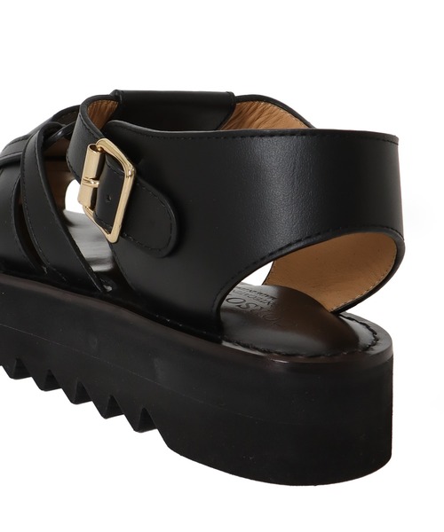 CORSO ROMA,9(コルソローマ)の「CORSO ROMA,9 / gurkha sandals(グルカサンダル Art.Z/613)(サンダル・レディース・ブラウン/ブラック・37/36)」の7枚目の写真