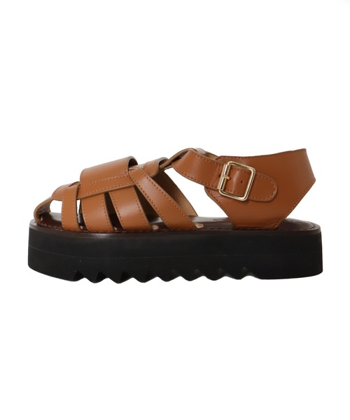 CORSO ROMA,9(コルソローマ)の「CORSO ROMA,9 / gurkha sandals(グルカサンダル Art.Z/613)(サンダル・レディース・ブラウン/ブラック・37/36)」の3枚目の写真