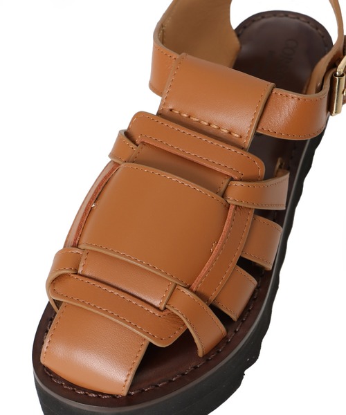 CORSO ROMA,9(コルソローマ)の「CORSO ROMA,9 / gurkha sandals(グルカサンダル Art.Z/613)(サンダル・レディース・ブラウン/ブラック・37/36)」の17枚目の写真