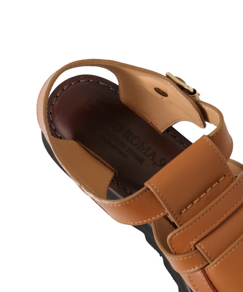 CORSO ROMA,9(コルソローマ)の「CORSO ROMA,9 / gurkha sandals(グルカサンダル Art.Z/613)(サンダル・レディース・ブラウン/ブラック・37/36)」の13枚目の写真