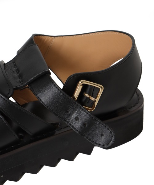 CORSO ROMA,9(コルソローマ)の「CORSO ROMA,9 / gurkha sandals(グルカサンダル Art.Z/613)(サンダル・レディース・ブラウン/ブラック・37/36)」の6枚目の写真