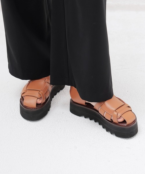 CORSO ROMA,9(コルソローマ)の「CORSO ROMA,9 / gurkha sandals(グルカサンダル Art.Z/613)(サンダル・レディース・ブラウン/ブラック・37/36)」の21枚目の写真