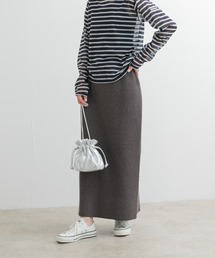 URBAN RESEARCH DOORS | リネン混ニットストレートスカート(スカート)