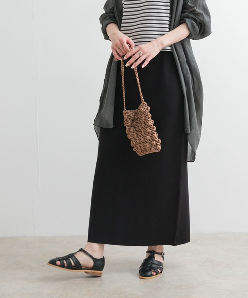セール】リネン混ニットストレートスカート（スカート）｜URBAN