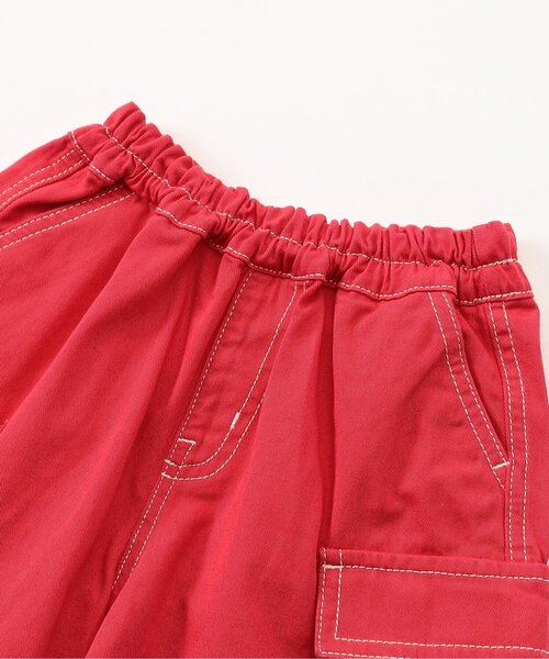 BREEZE（ブリーズ）の「【ジュニア対応】ワイドカーゴハーフパンツ（カーゴパンツ・キッズ・インディゴブルー/ローズ/アイボリー・80/90/120/140/150/100/110/130）」の16枚目の写真