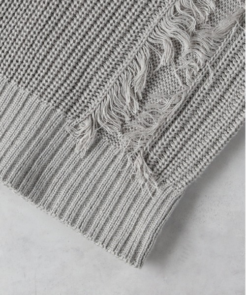 HONEYSUCKLE ROSE(ハニーサックルローズ)の「【HONEYSUCKLE ROSE】フリンジニットベスト(ベスト・レディース・オフホワイト/ブラック/ライトグレー・L/M)」の5枚目の写真