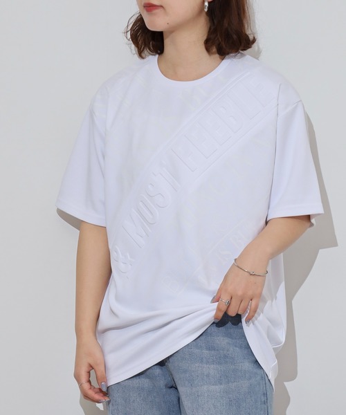 FUNALIVE(ファンアライブ)の「WALK&WIND エンボスラバーロゴ 半袖Tシャツ(Tシャツ/カットソー・メンズ・ホワイト系1/ブラック系4/ブラック系2/ホワイト系3/ホワイト系2/ブラック系1/ブラック系3/ホワイト系4・M/L/LL)」の14枚目の写真